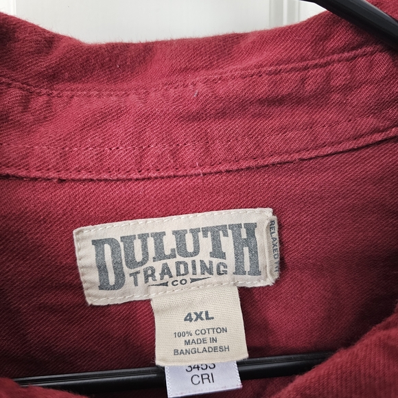Duluth Trading Co. Red Button-Up Shirt - Picture 3 of 3
